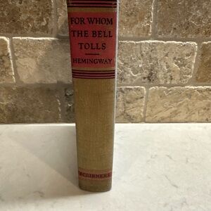 For Whom The Bell Tolls by Ernest Hemingway 1940 - cloth Hardcover